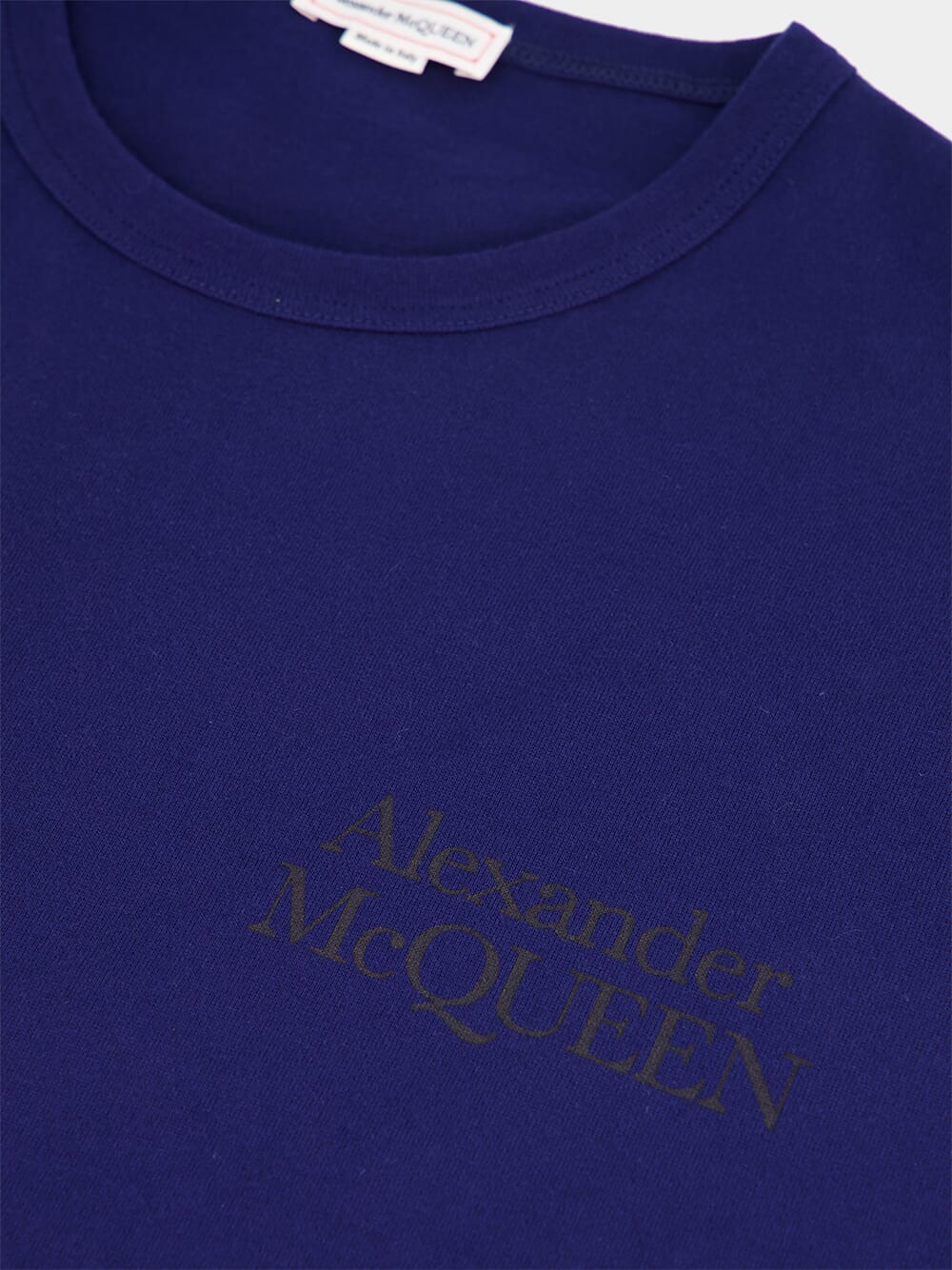 Exploded Logo Oversized Blue T-Shirt