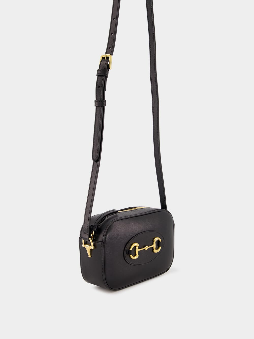 Black Horsebit 1955 Mini Shoulder Bag