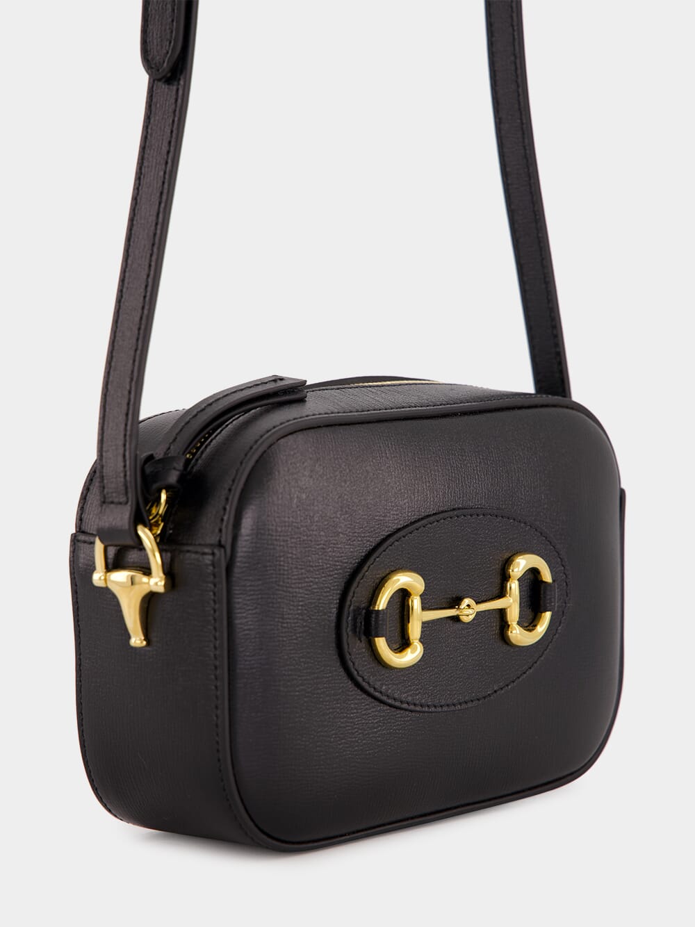 Black Horsebit 1955 Mini Shoulder Bag