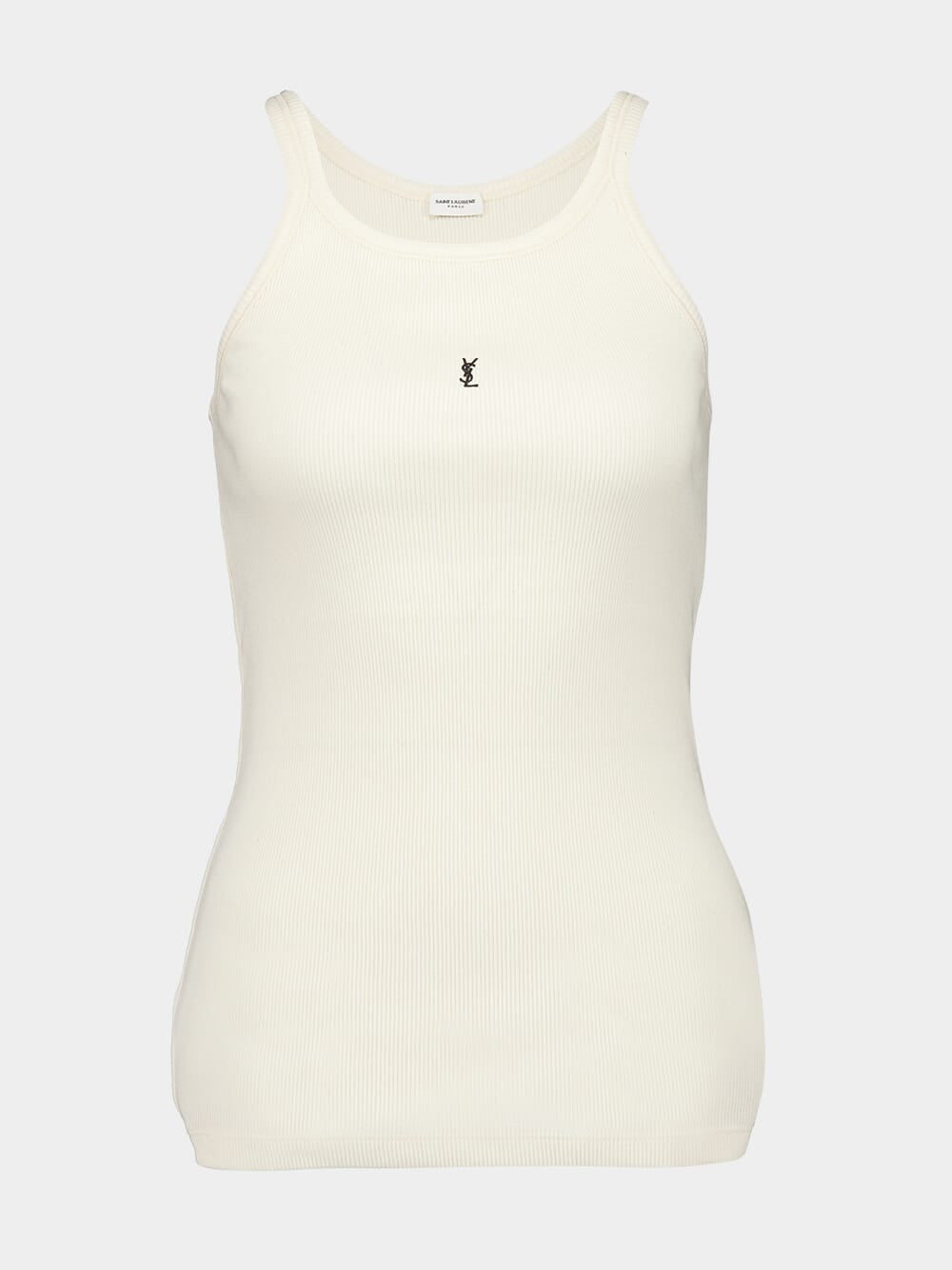 Logo-Embroidered Ribbed Tank Top