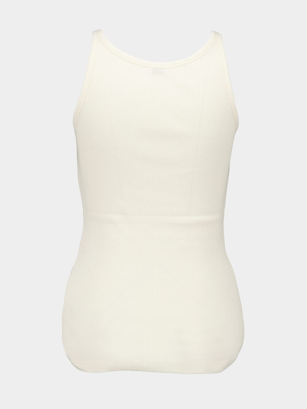 Logo-Embroidered Ribbed Tank Top