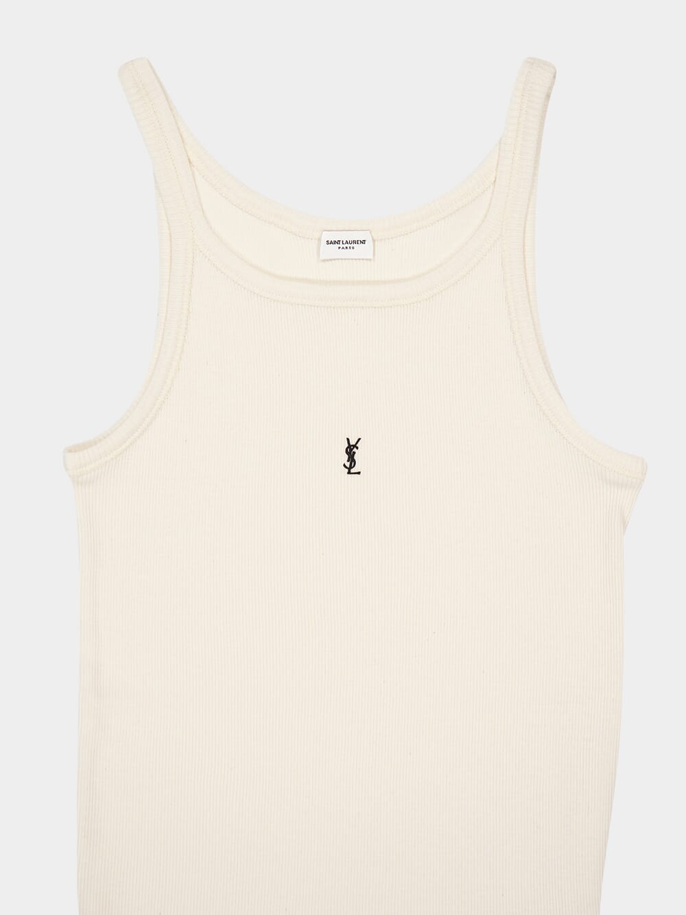 Logo-Embroidered Ribbed Tank Top