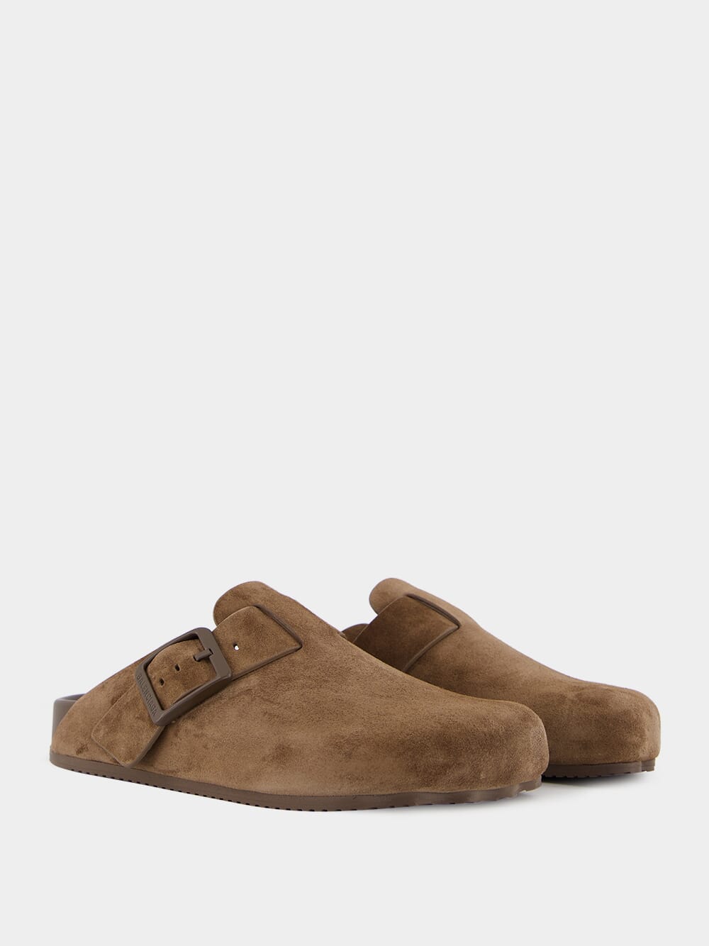 Sunday Brown Suede Calfskin Mule