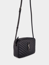 Saint Laurent Black Lou Grain Leather Shoulder Bag