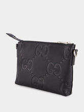 Gucci Black Jumbo GG Messenger Bag