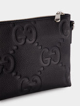 Gucci Black Jumbo GG Messenger Bag
