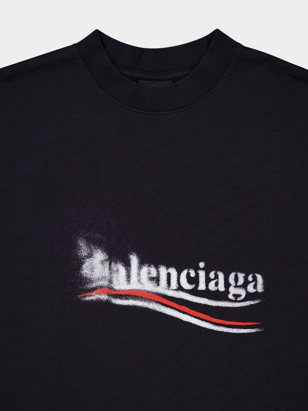 Political Stencil Black T-Shirt