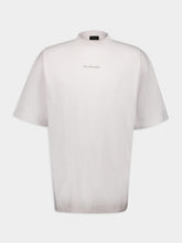 Balenciaga Chalk White Reflective-Logo Cotton T-Shirt