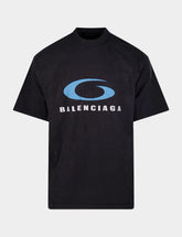 Balenciaga Washed Black Loop Sports Icon T-Shirt