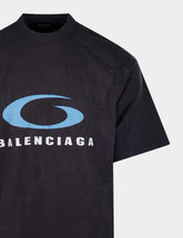 Balenciaga Washed Black Loop Sports Icon T-Shirt