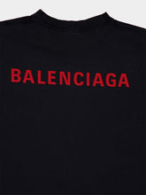 Balenciaga Faded Black Cotton Back T-Shirt