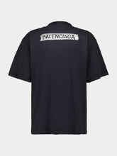 Balenciaga Faded Black Masking Tape T-Shirt