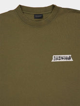 Balenciaga Khaki Masking Tape Medium Fit T-Shirt