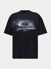 Balenciaga Washed Black Medium-Fit Graphic Cotton T-Shirt