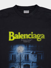 Balenciaga Washed Black Address Medium Fit T-Shirt