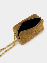 Saint Laurent Suede Cassandre Matelassé Carré Mini Camera Bag