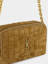 Saint Laurent Suede Cassandre Matelassé Carré Mini Camera Bag