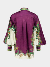 Alémais Purple Ruthie Silk Blend Shirt