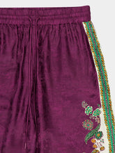 Alémais Purple Ruthie Silk Blend Wide-Leg Trousers