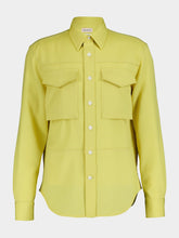 Alexander McQueen Yellow Wool Military Shirt