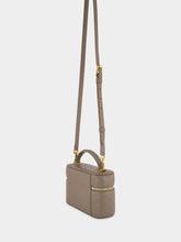 Saint Laurent Plaza Taupe Gaby Vanity Bag in Lambskin