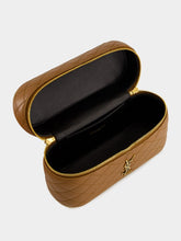 Saint Laurent Gaby Vanity Bag in Fox Brown Lambskin