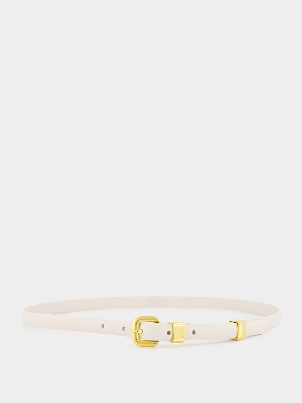 Ivory Skinny Belt