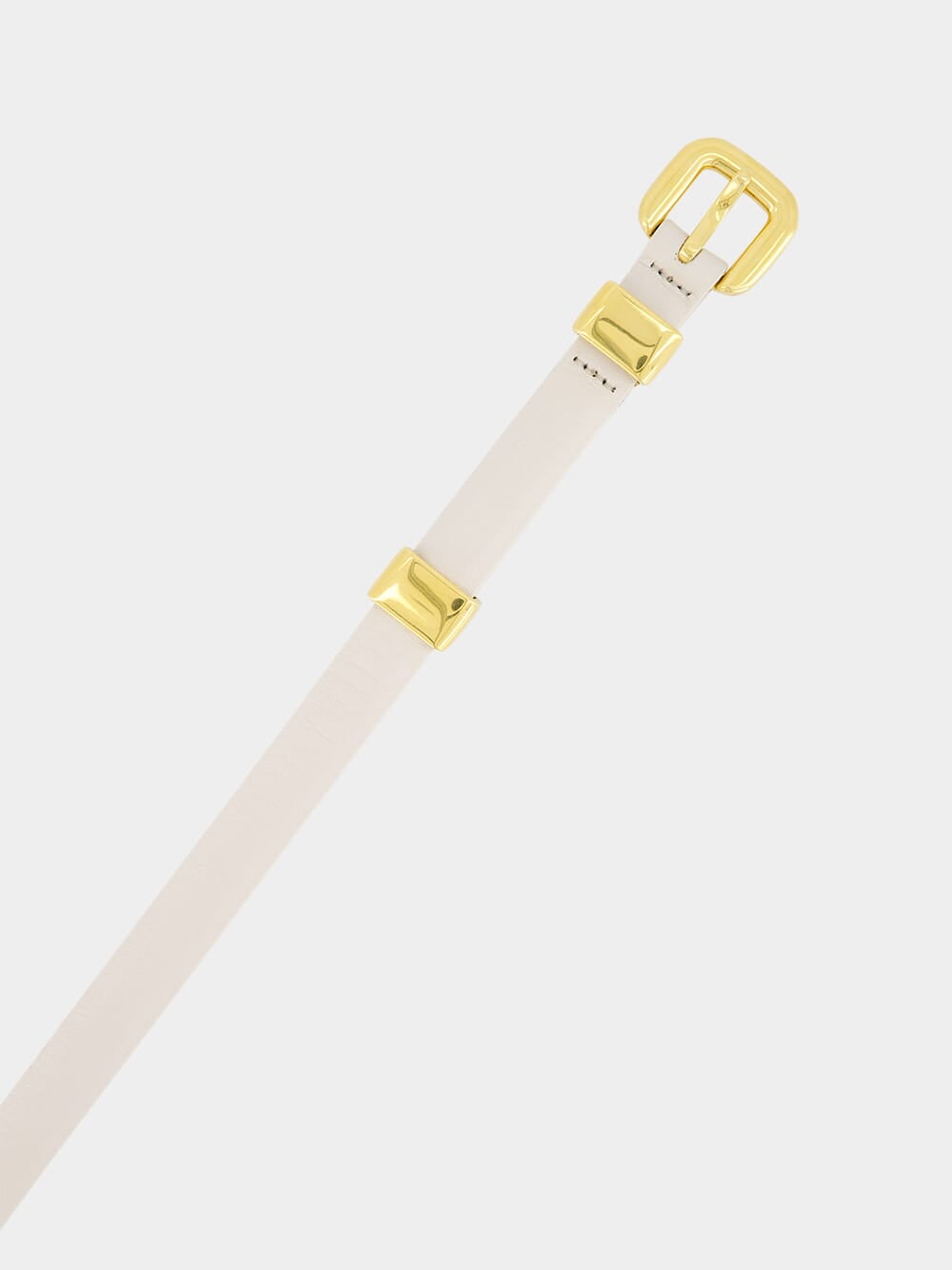 Ivory Skinny Belt