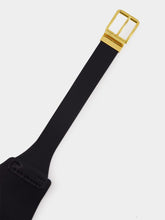 Altuzarra Black and Woody Reversible Corset Belt