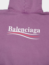 Balenciaga Political Campaign Sweatshirt in Faded Purple