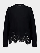 Zimmermann Black Luna Merino Lace Sweater
