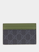 Gucci Black and Dark Green GG Card Case