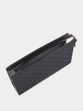 Gucci Black GG Supreme Small Pouch with Ceramic-Effect GG Detail