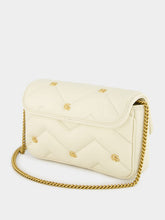 Gucci Antique White GG Marmont Mini Quilted Shoulder Bag