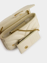 Gucci Antique White GG Marmont Mini Quilted Shoulder Bag