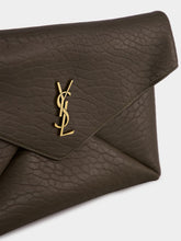 Saint Laurent Musk Green Cassandre Large Envelope Pouch