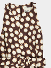 Alémais Chocolate Brown Paula Linen Midi Dress