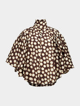 Alémais Chocolate Paula Silk Blend Blouse