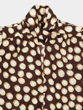 Alémais Chocolate Paula Silk Blend Blouse