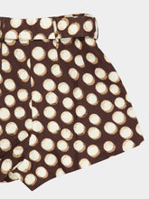 Alémais Chocolate Brown Paula Linen Shorts
