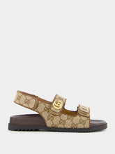 Gucci Beige GG Canvas Sandals