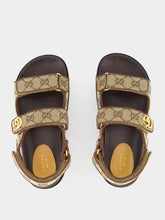 Gucci Beige GG Canvas Sandals