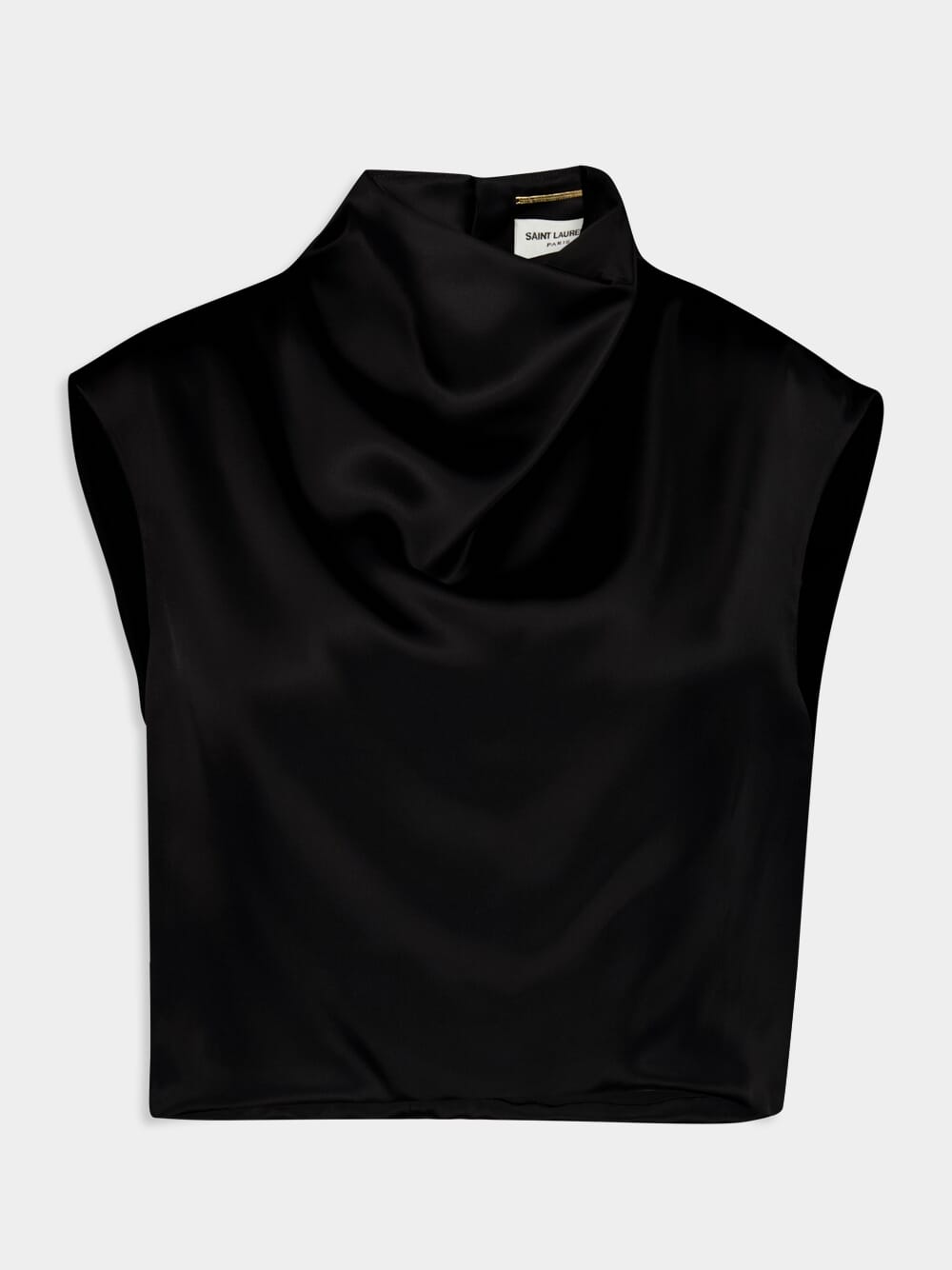 Satin Cowl-Neck Top