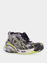 Balenciaga Grey and Yellow Runner Sneaker