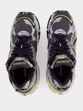 Balenciaga Grey and Yellow Runner Sneaker