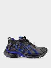 Balenciaga Black Blue Grey Runner Gradient Mesh Sneakers