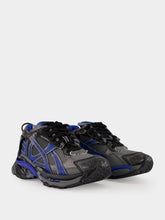 Balenciaga Black Blue Grey Runner Gradient Mesh Sneakers