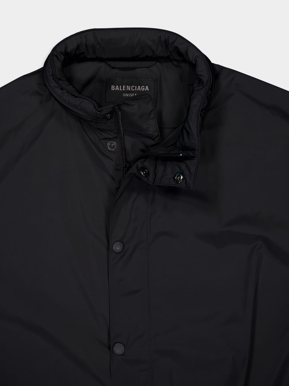 Black Short Windbreaker Jacket