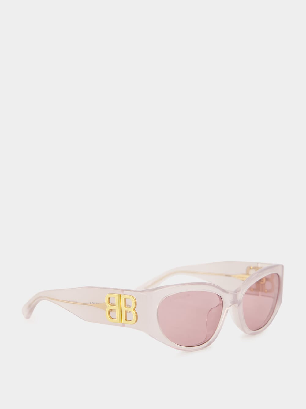 Women's Bossy Round AF Sunglasses in Light Pink