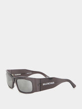Balenciaga Paper Rectangular Sunglasses in Dark Grey